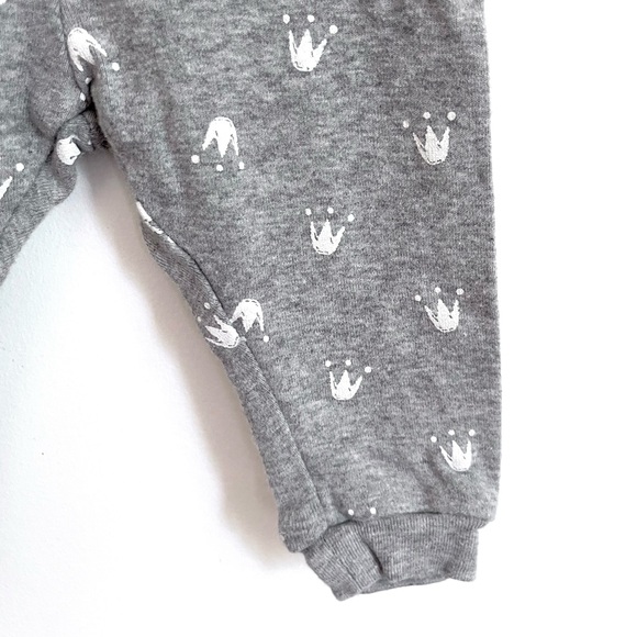 10/$30💥Princess Crown Leggings PJ Pants, Tiara Vinyl Appliqués, Grey White - Picture 5 of 8